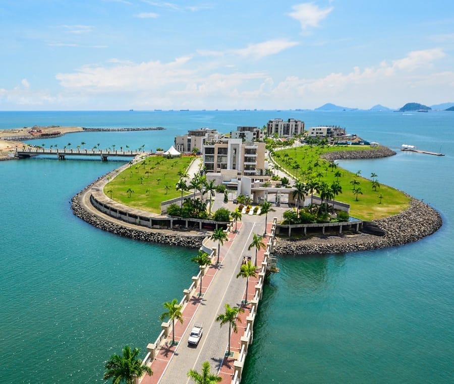 Ein Hafen in Panama City